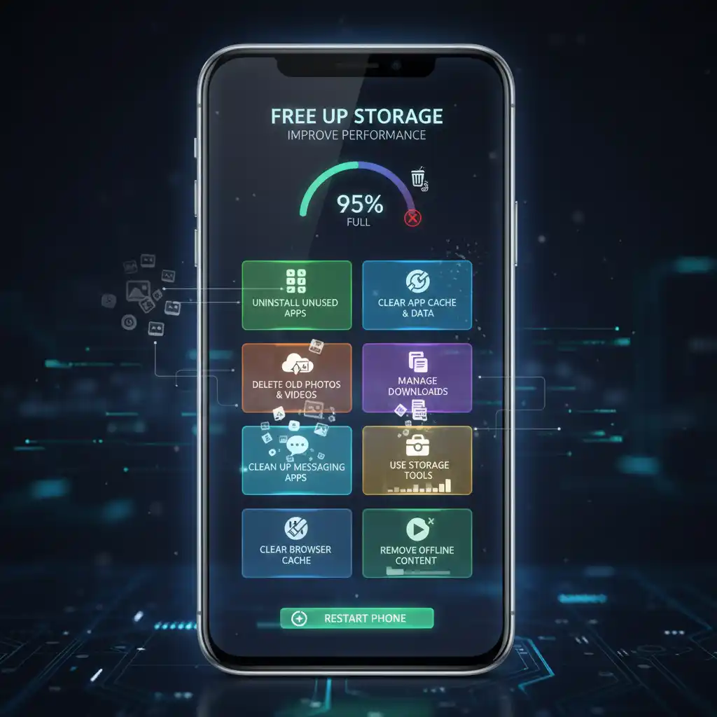 Geben Sie Speicherplatz frei, um die Leistung Ihres alten Telefons zu verbessern
