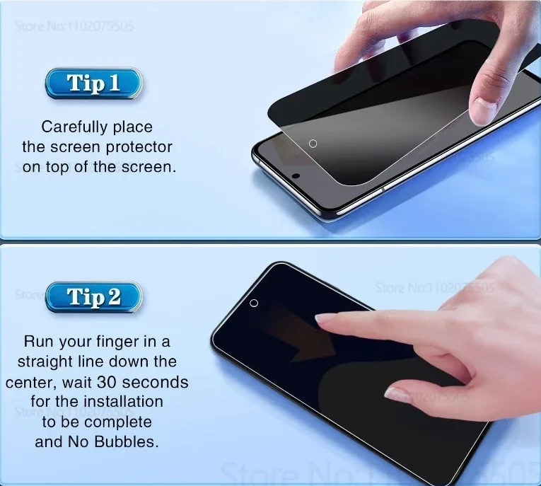 Anti-Spy-Folie blasenfrei anbringen