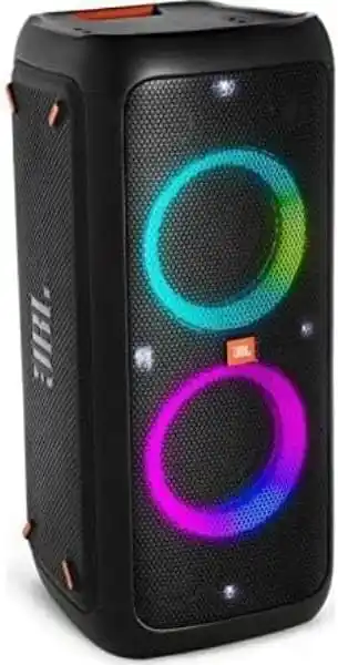 JBL PartyBox 310 Kabelloser Bluetooth-Partylautsprecher mit integrierter dynamischer Beleuchtung, Karaoke-Modus, kraftvollem Bass und JBL-App-Unterstützung, Schwarz