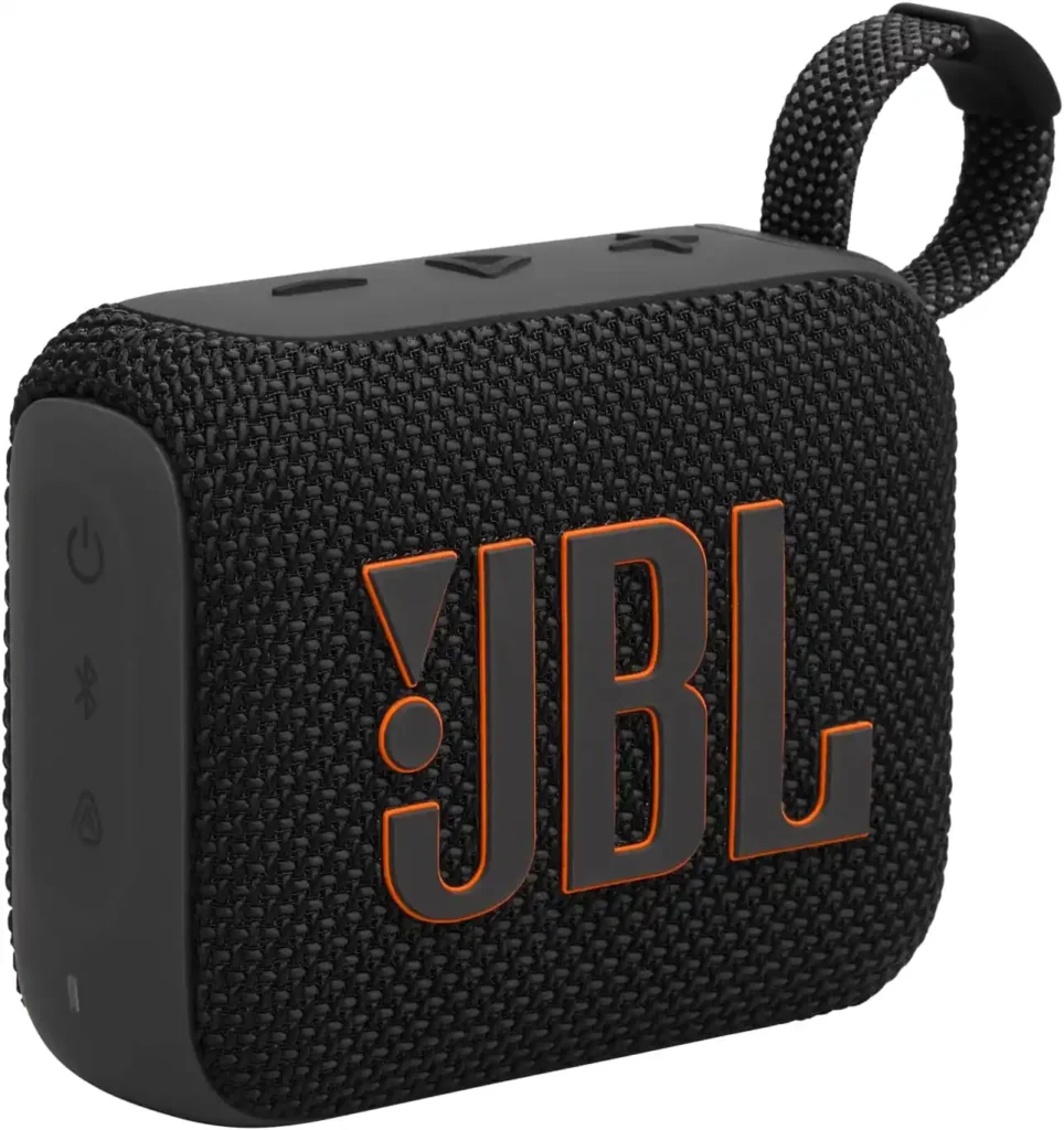 JBL Go 4 – Schwarz – Tragbarer Bluetooth-Lautsprecher mit JBL Pro Sound, tiefen Bässen und Wiedergabezeit-Boost-Funktion – Wasser- und staubdicht – 7 Stunden Akkulaufzeit