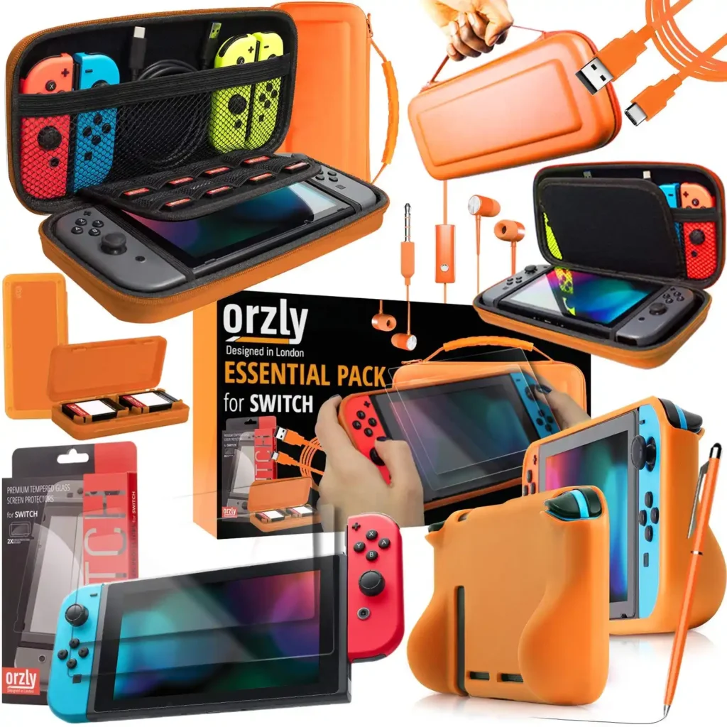 Top Nintendo Switch Silikon-Orangehülle