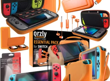 Top Nintendo Switch Silikon-Orangehülle