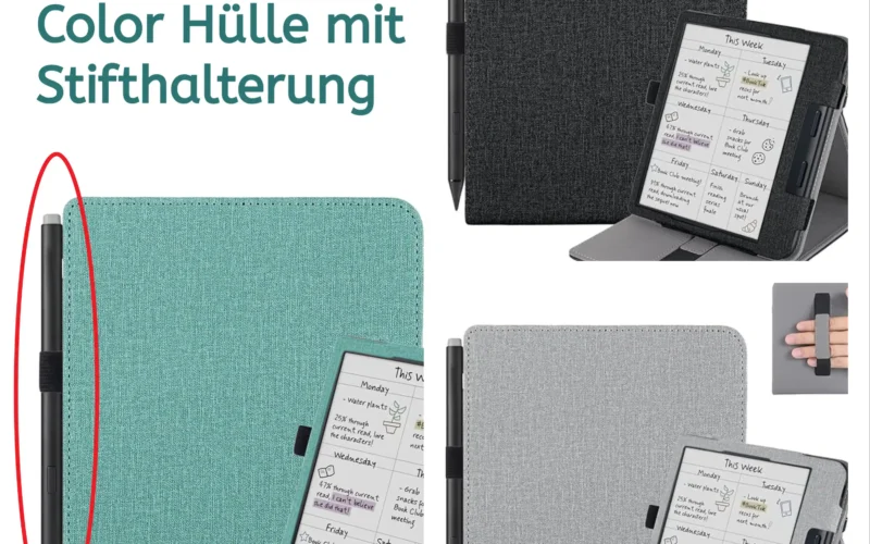 Stylisch & praktisch: Tolino Vision Color Hülle mit Stifthalterung